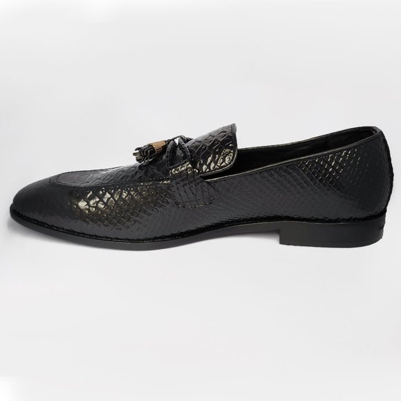 Bashwood Handmade Original Leather Snake Texture Loafers main image 2
